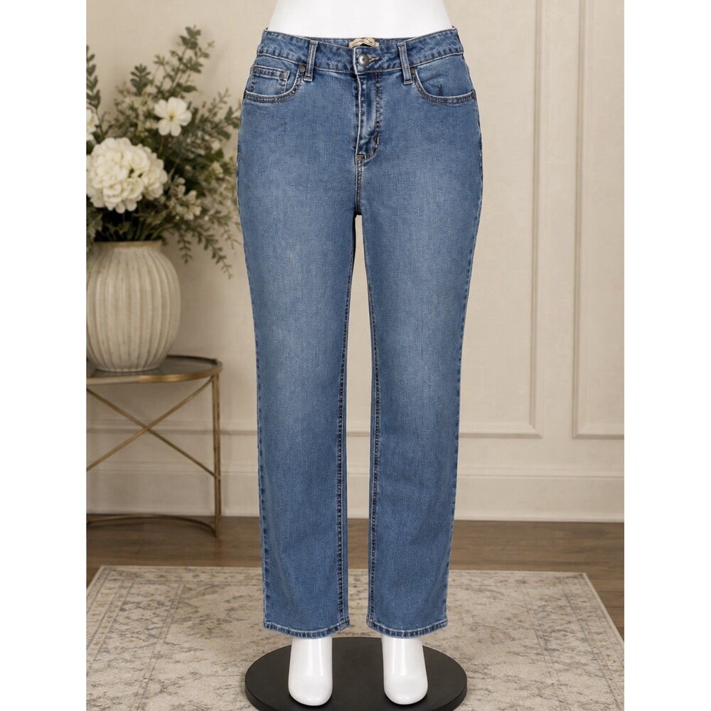 Blue Mountain Women’s Jeans Size 10 Straight Leg Stretch 30x31 10” Rise